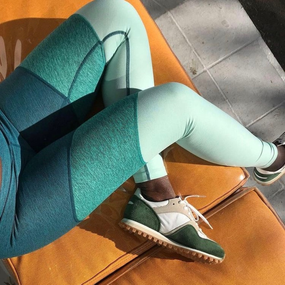 Outdoor voices emerald spring leggings XL